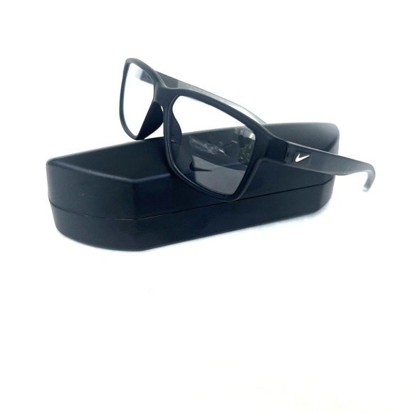 New NIKE Frames Matte Black 7092 010 55 14 140 Live Free Acetate Men’s Glasses - Picture 1 of 9